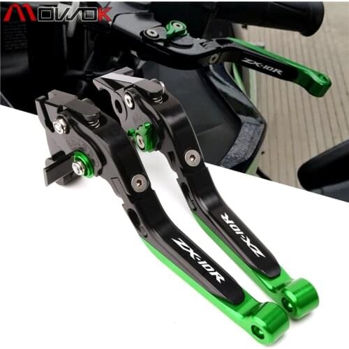 For Kawasaki ZX-10R ZX10R ZX 10R 2016-2020 Motorcycle CNC Aluminum Brake Levers adjustable Folding extensible Clutch
