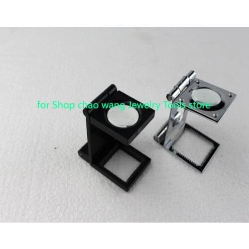Small Metal Magnifier Microscope with Stand x10 Loupe