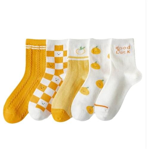 New Socks Female Summer Thin Long Socks Japanese Harajuku Ins Street Trend Sweet Girl Cotton Socks