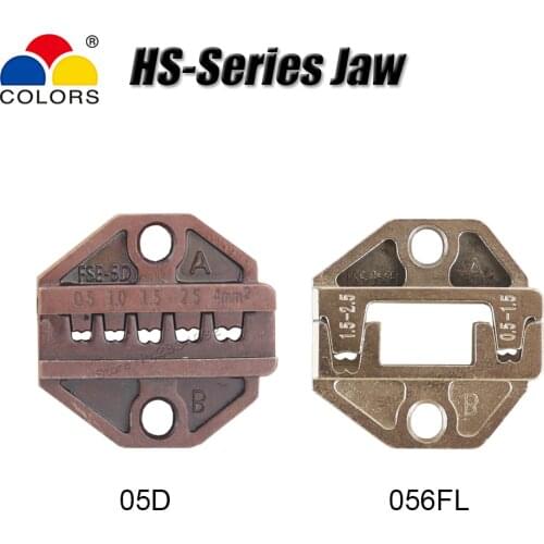 HS Crimp Plier Jaws 4.8 6.3 Flag Male Receptacles Terminals Aviation Plug-in Pin Turned Contacts Crimping Tools Dies sets