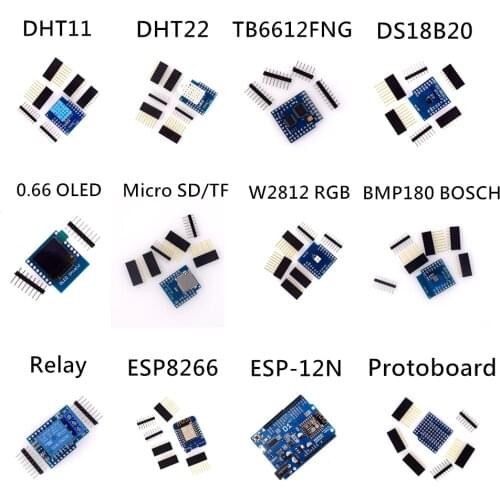 D1 Mini ESP8266 ESP-12 ESP-12F CH340G CH340 V2 USB WeMos WIFI Development Board D1 Mini NodeMCU Lua IOT Board 3.3V With Pins