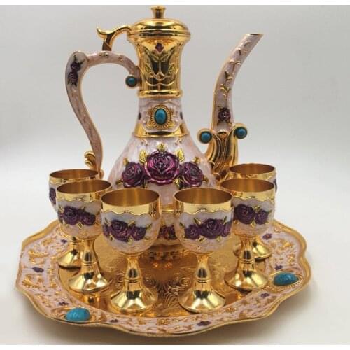 Factory Promotion Wholesale Portable Travel Custom arabic tea cup teapot gift set