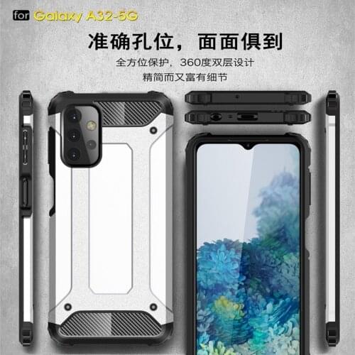 For Samsung Galaxy A32 5G Case Silicone Shockproof Slim Hard Tough Rubber Hybrid Armor Cases For Galaxy A32 5G Phone Cover Case