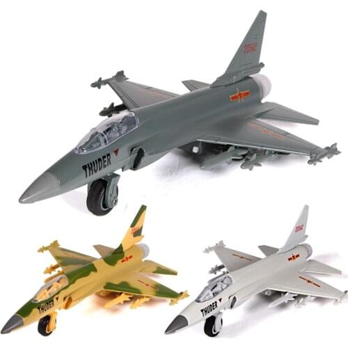 Sale Fc-1 military fighter alloy model,simulation die-casting sound and light back force childrens aircraft model,free shipping