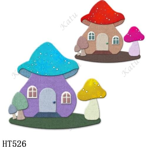 The mushroom house Cutting dies - New Die Cutting And Wooden Mold,HT526 Suitable For Common Die Cutting Machines On The Market
