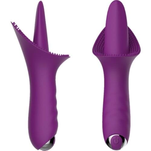 Silicone Raised G-Spot Clitoral Vibrator Tongue Licking Pussy Clit Tickler Nipple Stimulator Vaginal Orgasm Sex Toys for Women