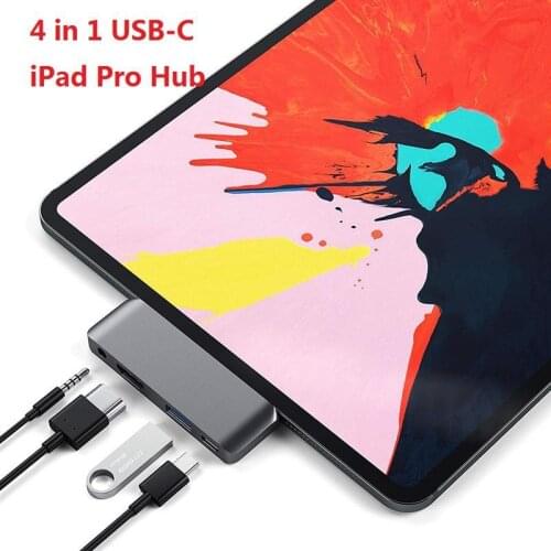 USB Type-C Mobile Pro Hub Adapter With USB-C PD Charging 4K HDMI USB 3.0 & 3.5mm Headphone Jack For IPad Pro Tablet Hub