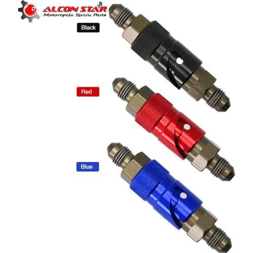 Alconstar- Motorcycle AN3 Brake Caliper Quick Removal Cover Brake Line Connector 3 Color For Honda CB400 CBR250 For Kawasaki KTM