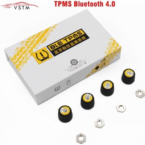 TPMS Bluetooth 4.0 universal external tyre pressure sensor support IOS Android phone Tire Pressure Sensor Easy Install