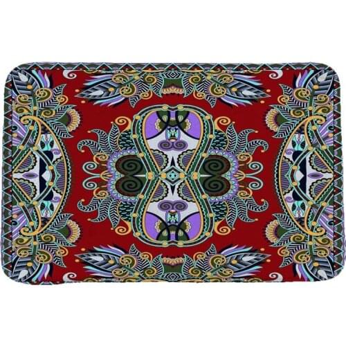 Ethnic Style National Customs Rug Hallway Carpets and Rugs for Bedroom Living Room Carpet Kitchen Bathroom Anti-Slip Floor Mats