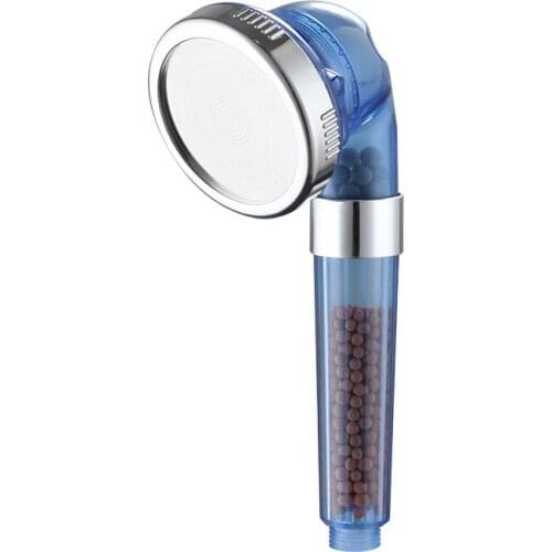 Bath Shower 3 Modes Adjustable Shower Head High Pressure Water Saving Bathroom Anion Filter Shower SPA Nozzle