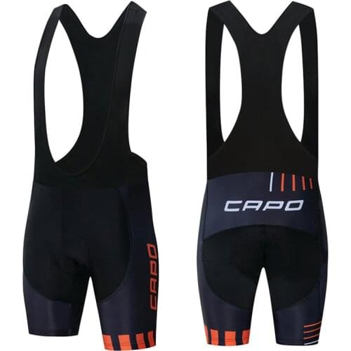 CAPO Bib Shorts 2019 Cycling 9D GEL Pad MTB Quick Dry Breathable Padded Sport Bike Wear Bicycle Lycra Tights