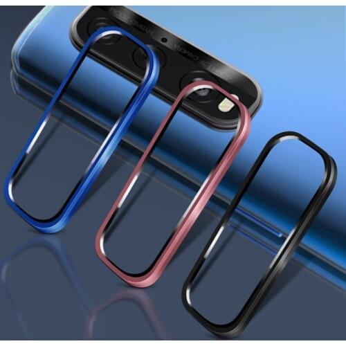 For OPPO Find X2 pro Back Camera Metal Circle Ring Cover + Soft Ultra Thin Lens Tempered Glass Film Protector Guard