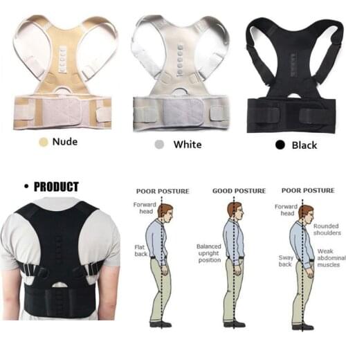 2018 Men Women Protect the back Posture Correct Brace Adjustable Back Support Posture Shoulder Belt body Correcto