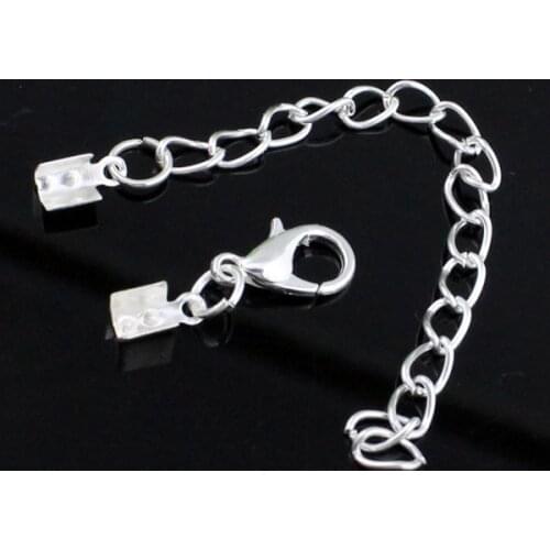 50sets/lot Fashion Iron Cord End Caps Fit 2mm Cord Clips for Necklace Bracelet Connectors Clasp,DIY Accessories (K02862)