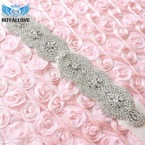 30pieces) Wholesale Heavy Bead Handmade Hotfix Crystal Diamond Stone Rhinestone Appliques Long for Garment Dresses Bridal Sash