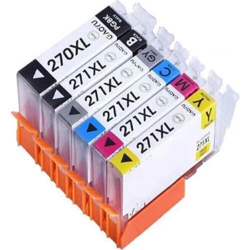 6PK PGI-270/CLI-271 Compatible lnk Cartridges For TS8020 MG7720 TS9020 MG7700 Printer