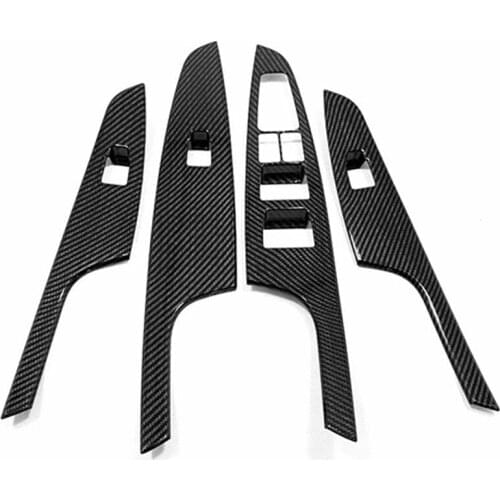 ABS Chrome Door Window Glass Panel Armrest Lift Switch Button Cover Trim for Hyundai Tucson 2015-2019 Car Accessories Car Parts