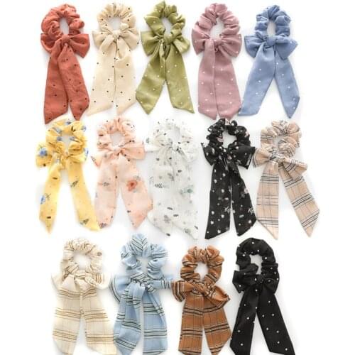 Hair bows scrunchie pack women accessories woman turbantes turbante stirnband silk scrunchie ozdoby do wlosow opaska na wlosy