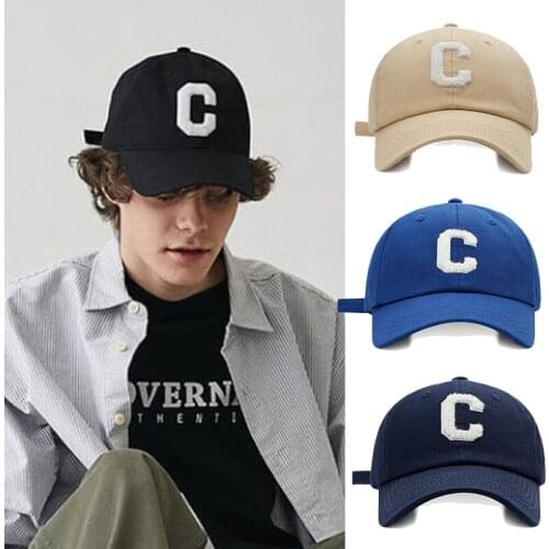 3D Fluff Embroidery C Mens Baseball Cap Snapback Kpop Hip-Hop Summer Hat Cotton Womens’ Hat Cotton Sun Hat BQM083