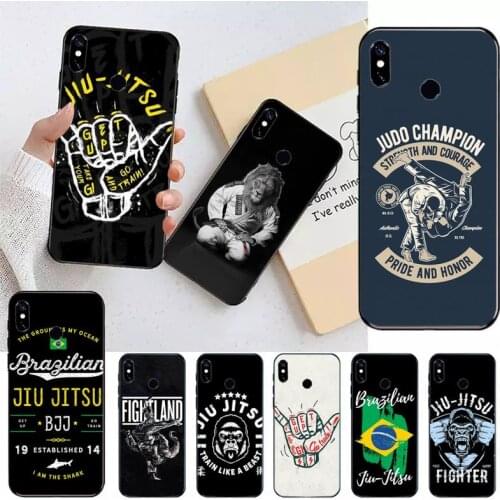 Judo Jiu Jitsu BJJ pattern Phone Case For Xiaomi Redmi note 7 8 9 t max3 s 10 pro lite coque funda shell cover