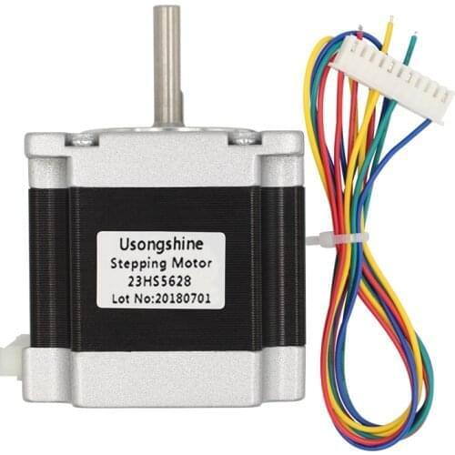 3D Printer Parts Nema23 23HS5628 4 Lead Stepper Motor 57 165 Oz-in 56mm 2.8A 6.35mm/8mm TB6600 CNC Laser Grind Foam Plasma Cut