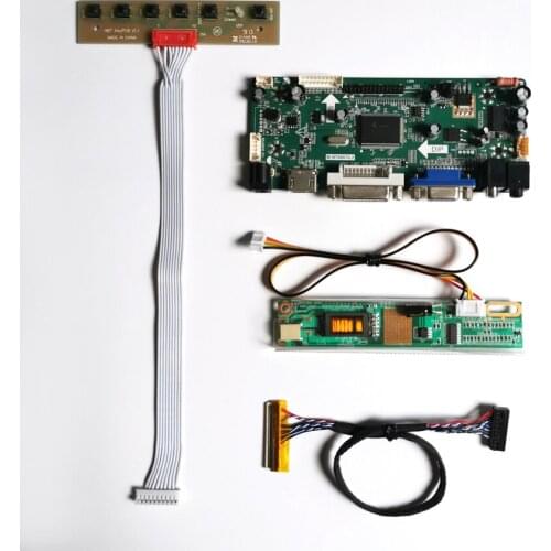 For B154SW01 V7 V8 MNT68676 display controller drive card VGA DVI 15.4" 1680*1050 CCFL LVDS 30Pin LCD monitor panel DIY kit