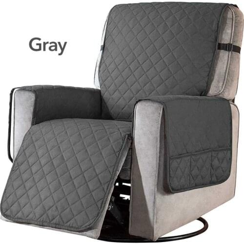 Elastic Recliner Chair Cover Sofa Couch Coat Pet Dog Kids Sofa Mat for Living Room Furniture Protector Sofa Covers with Pocket