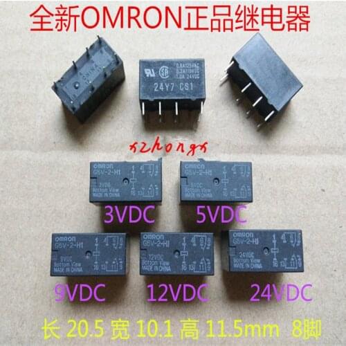 G5V-2-H1-5VDC G5V-2-H1-9VDC G5V-2-H1-12VDC G5V-2-H1-24VDC DIP-8 1A 9VDC Signal Relay