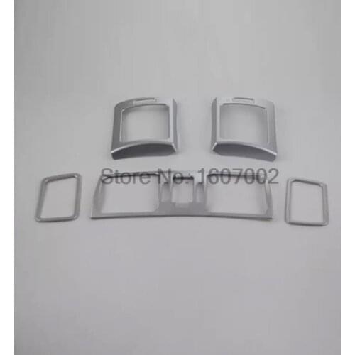 5pcs For Subaru XV 2012-2016 Chrome Interior A/C Air Condition Vent Outlet Bezel Cover Trim Decoration Accessories