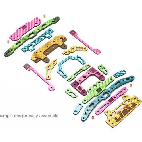 Homemade MS\MSL Chassis Colorful Modification Kit AT Spring Faucet Single Spear Anchor Phoenix Tail Set for Tamiya Mini 4WD Car