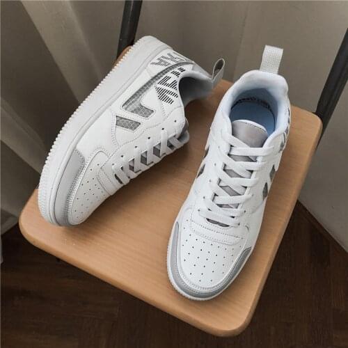 Unisex Shoes Flats Sneakers Skateboarding Shoes Traning Women Sneakers Flats Trainers Sports Shoe Air Force Series Plus Size 44