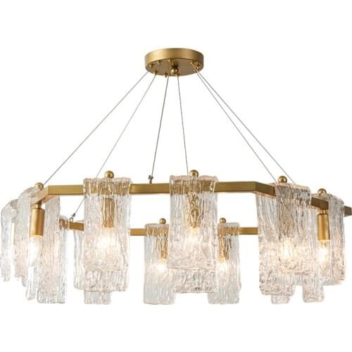 Living room lamp modern minimalist copper creative designer personality American model room bedroom dining room lamp