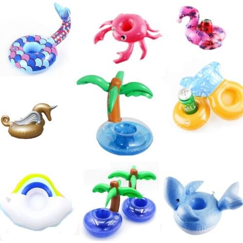 Hot Selling Inflatable Drink Holder Pool Inflatable Floating Swimming Pool Beach Party Children Swimming Drink Holder Mobile Cup
