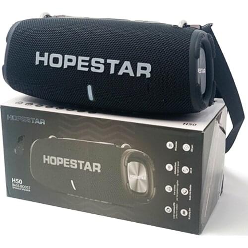 HOPESTAR H50 High-Power Portable Bluetooth Speakers Wireless Big Drum Strap Outdoor Super Bass TWS Powerful Party caixa de som