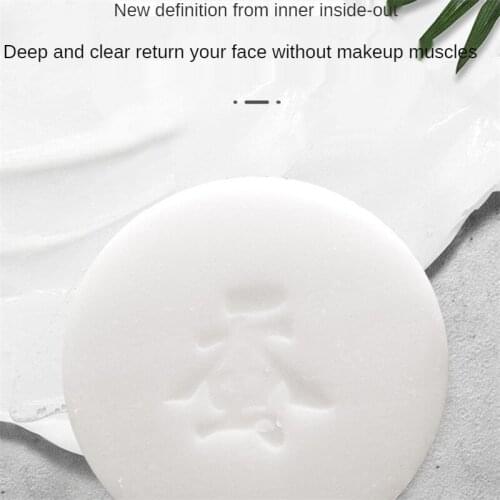 80g Handmade Goat Milk Silk Soap Shrink Pores Anti Acne Treatment Oil Moisturizing Whitening Mites Remover Soap Face Cleaner