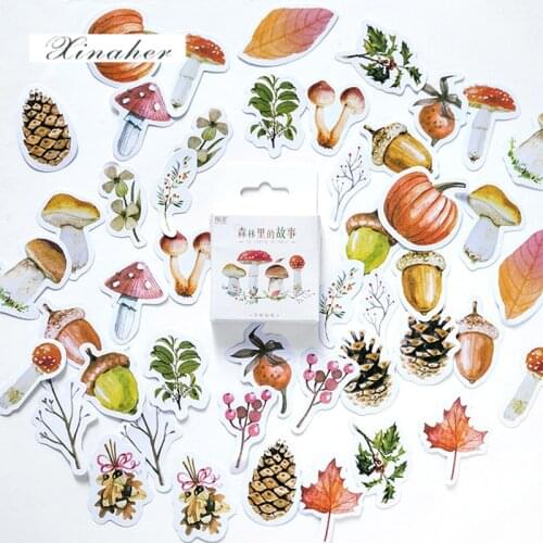 XINAHER 46 pcs/lot Plant fairy tale mini paper sticker package DIY diary decoration sticker album scrapbooking