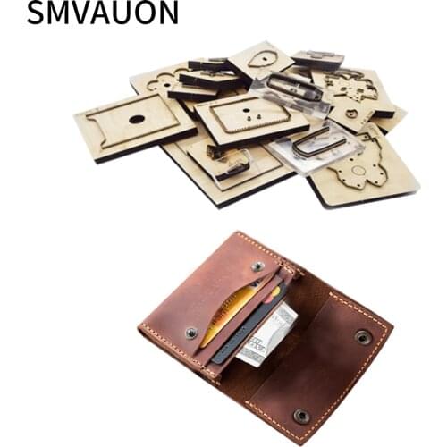 2021 New Wooden Mold Cutting Wallet And Cardbag Making Decor Supplies Dies Template Leather Tools Die Cutting Plates