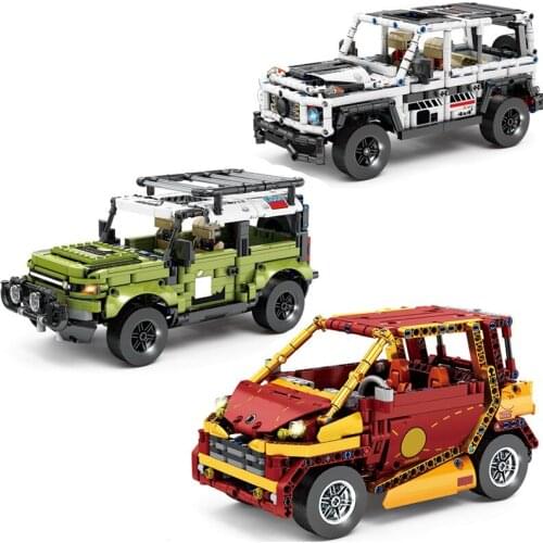 2021 NEW High-tech Off-Road Guard SUV AMG G63 Vehicle Model Building Blocks Kit Bricks Smart Racing Car Toys For Children Gifts
