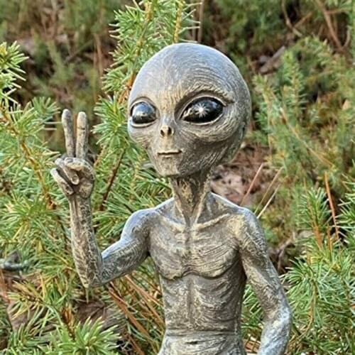 Outer Space Alien Statue Home Decor Decoration Accessories Birthday For Boy Home Accessories Sculpture Decoration Modern фигурки