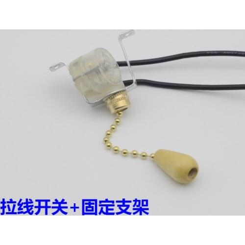 Zipper pull rope switch with bead chain for bedside lamp wall lamp ceiling lamp switch fan zipper switch Lighting accessories