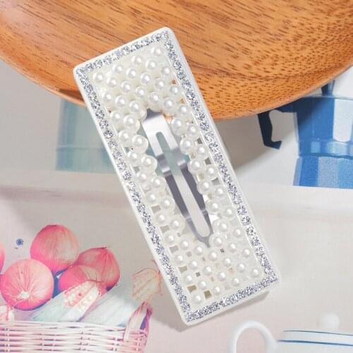 SHUANGR Simulated-pearl Hair Clips For Women Girls 2019 Elegant Wedding Party Hair Clip Set Female Korea Jewelry Wholesale