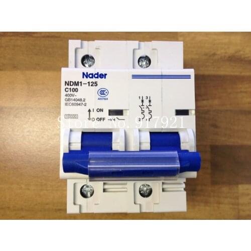 [ZOB] The letter NDM1-125 Nader genuine new C100 mini circuit breaker 2P100A air switch --5pcs/lot