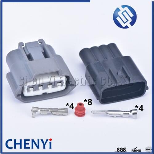 1sets 4 pin Sumitomo automotive male or female ignition coil electrical plug MAF waterproof wire connector 6189-0781 for NISSANS