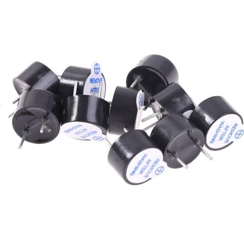 10pcs Small integrated Active Buzzer Magnetic Long Continous Beep TMB09A Label 3V 5V 12V DC long Sound 9*5.5MM
