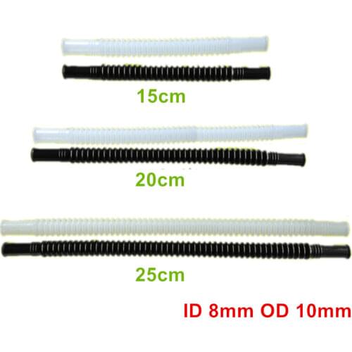 2x ID8 OD10 15/20/25CM Nylon tube corrugated pipe for fuel pump