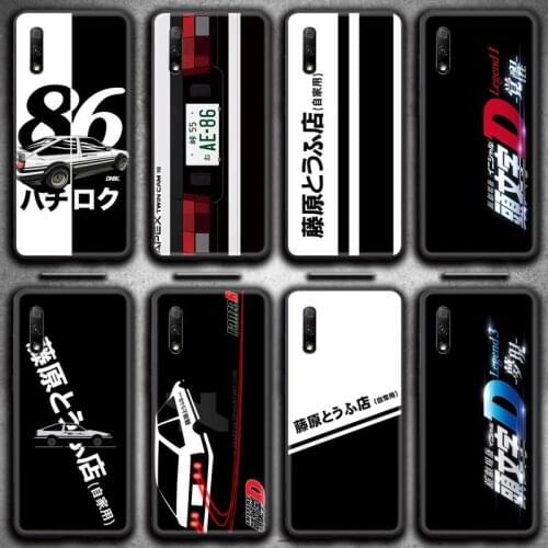 Japan Anime Fujiwara Takumi Trend INITIAL D Racing Car Phone Case For Huawei Nova 6se 7 7pro 7se honor 7A 8A 7C 9C Play