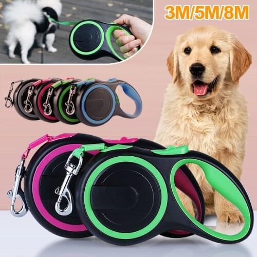 Long Strong Pet Leash For Large Dogs Durable Nylon Retractable Big Dog Walking Leads Automatic Extending Leash Rope