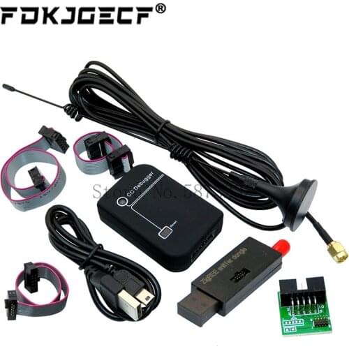 Zigbee Emulator CC-Debugger USB Programmer CC2531 CC2540 Sniffer with 8DBI antenna Bluetooth Module Connector Downloader Cable