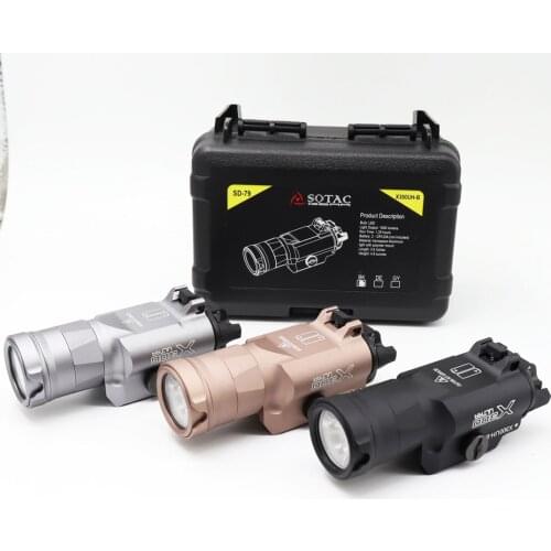 Sotac Tactical Weapon light X300UH-B Flashlight Pistol gun White LED Hunting Flashlight For 20mm Picatinny For 20mm Rails